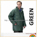 waterproof man\'s long rain jacket workwear